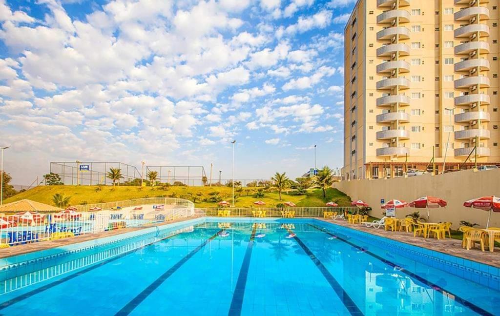 Hotel Golden Dolphin Resort - Flat No Decimo Andar Quarto Com Varanda Caldas Novas Bagian luar foto